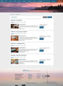Bluefin Bay responsive web design